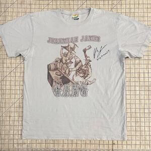 Jeremiah James Gang T-Shirt Men's XL Autographed Concert Music Band Tee Western